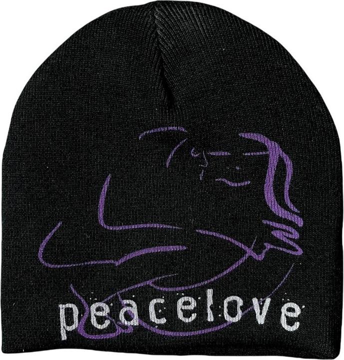 Actual product image Universal Textiles Unisex Adult Peace & Love Beanie