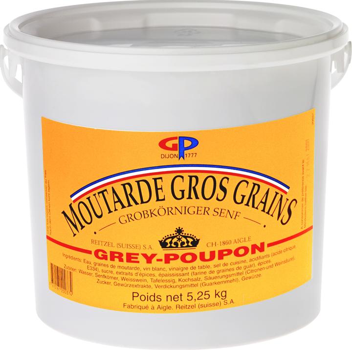 Produktbild Grey Poupon Senf Grobkörnig Kessel 5/1 5250G Gp