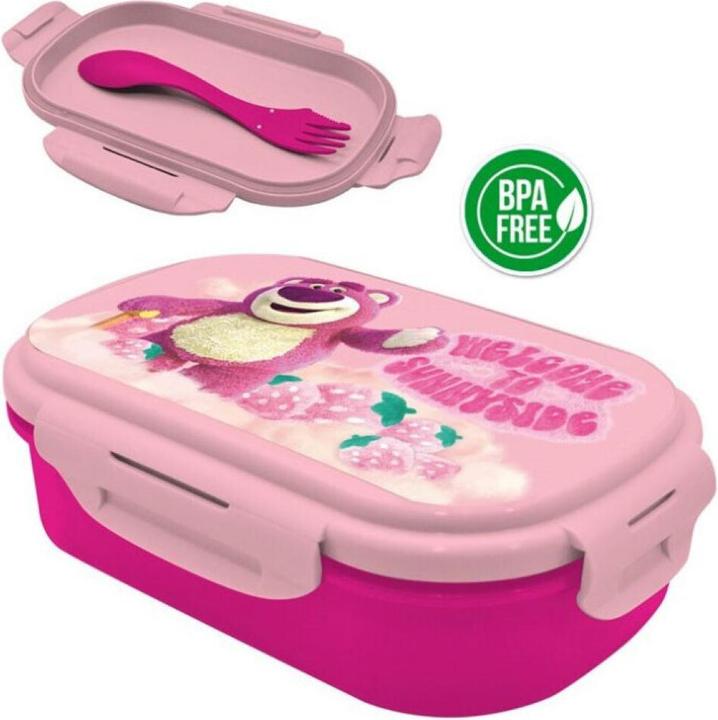 Kids Licensing Disney Pixar Toy Story Lotso lunch box + cutlery