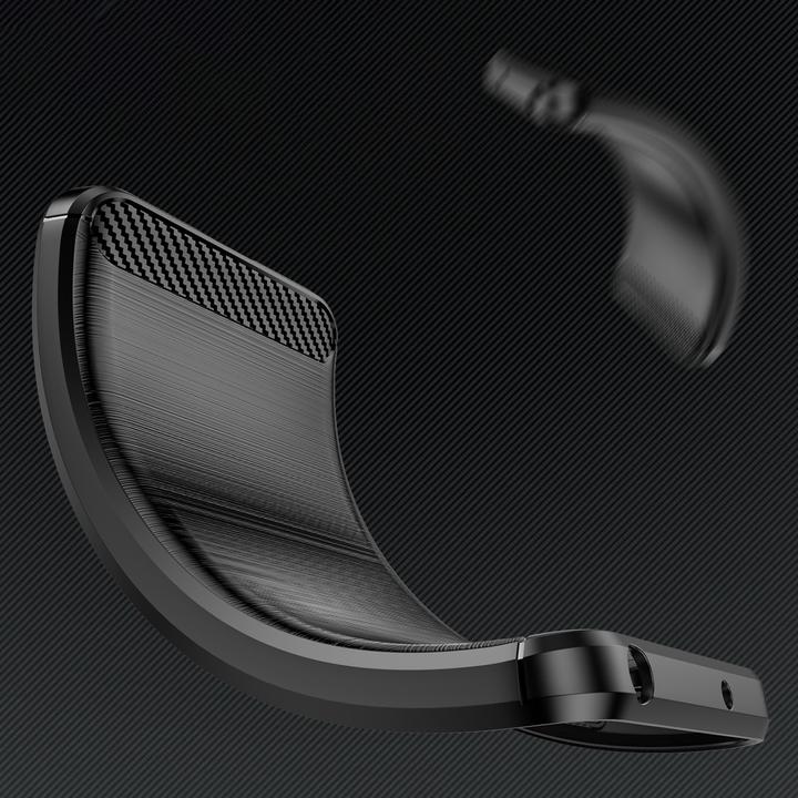 Actual product image Hurtel Carbon Case Flexibles Silikon für Xiaomi Poco F7 Pro - Schwarz (Xiaomi Poco F7 Ultra)