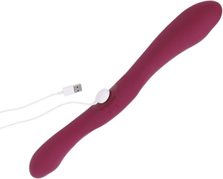 Actual product image Tryst Duet - Double Ended Vibrator with Wireless Remote - Berry