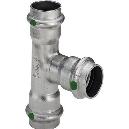 Viega, Rohrverbindungstechnik, Sanpress Inox T-stykke 28 x 18 x 28 mm rustfrit stål (Pressverbindung)