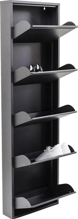Actual product image Kare Design Shoe Container Caruso 5 Anthrazit (50 x 14 x 170 cm)