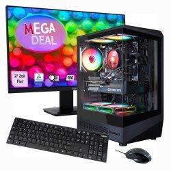 Produktbild Hyrican Gaming-PC + MSI PRO MP273ADE SET AMD Ryzen 7 5700X, 32GB RAM, 1TB M.2 SSD, NVIDIA GeForce RT (AMD Ryzen 7 5700X, 32 GB, 1000 GB)