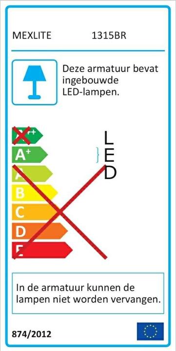 Energie-Label Steinhauer Eloi (800 lm)
