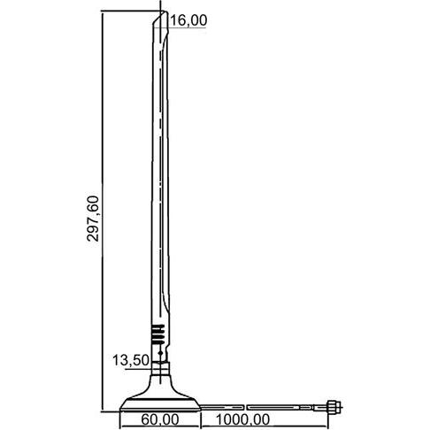 Thumbnail - Delock WLAN-Antenne RP-SMA (WLAN), Netzwerkantenne