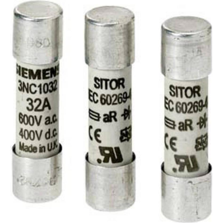 Thumbnail - Siemens, Sicherung, SITOR-Zylindersicherung 10x38mm 32A 600V (Zylindersicherung, 32 A)