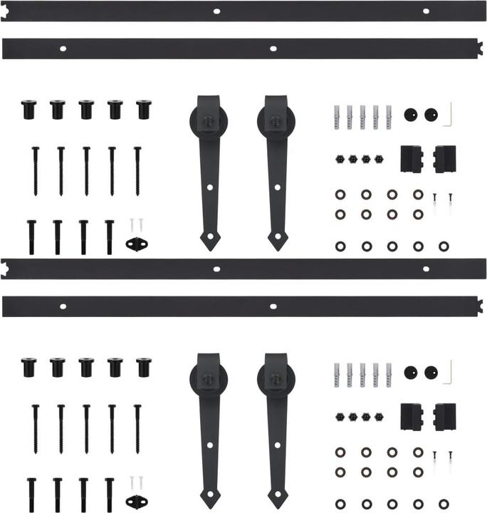 Produktbild vidaXL Schiebetürbeschlag