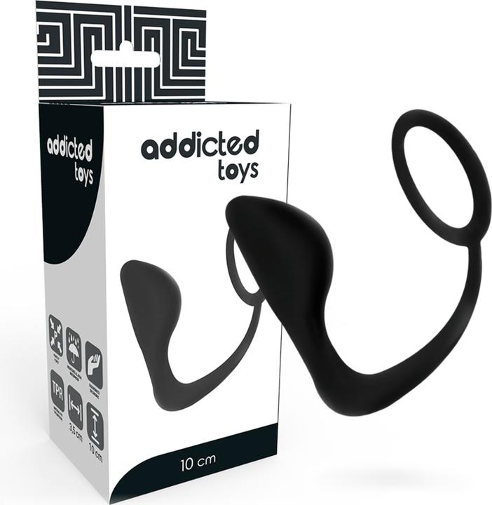 Immagine prodotto Addicted toys Plug Anale Con Anello Nero Per Il Pene
