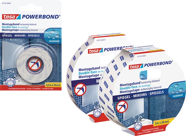 Actual product image tesa Powerbond mounting tape mirror (19 mm)