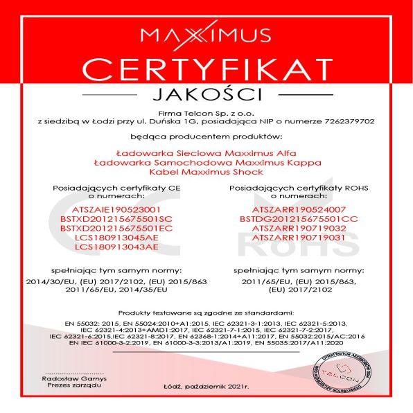 Image du produit Maxximus MX ALFA 20W PD+QC Wandladegerät, USB-A+C + Typ-C - Typ-C 20W PD-Kabel, Weiss (20 W, 2 ports)