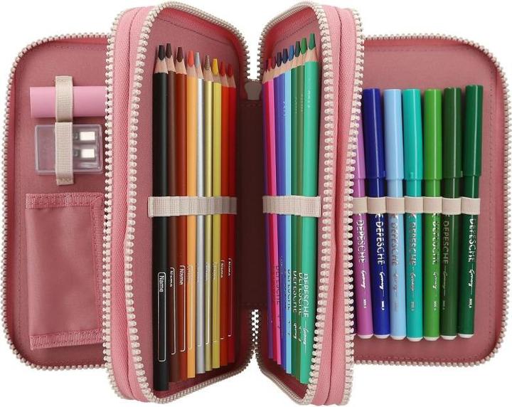 Actual product image Depesche Miss Melody triple pencil case FLOWERS ( 0412869 )