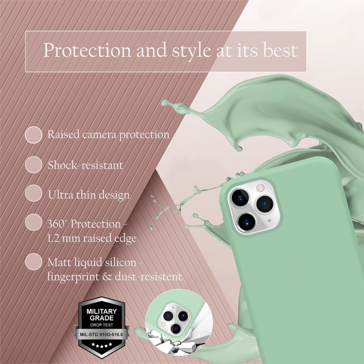 Actual product image Cadorabo TPU Liquid Silicone Case Cover (Apple iPhone 11 Pro)
