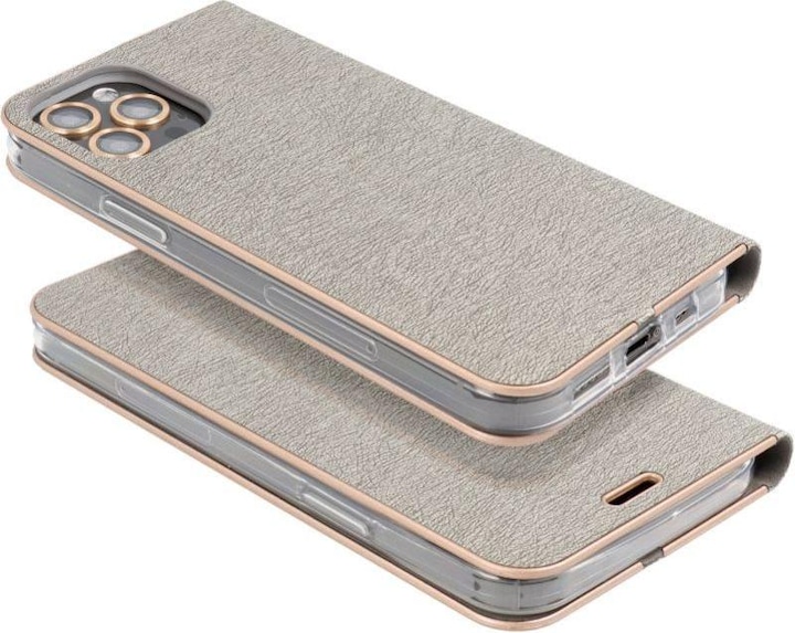 Produktbild OEM Book case LUNA Book Gold for SAMSUNG S23 FE silver (Samsung Galaxy S23 FE)