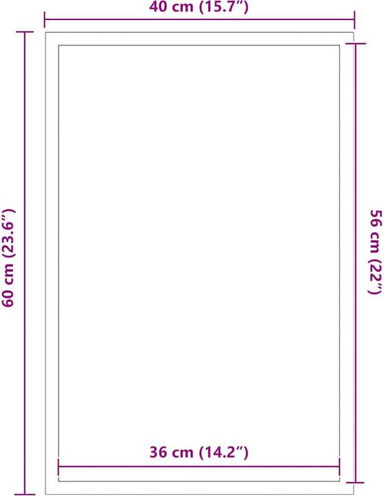 Produktbild vidaXL Fussmatte (40 x 60 cm)