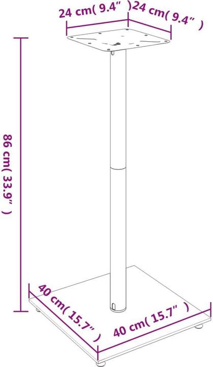 Image du produit vidaXL Lautsprecherständer (Support)