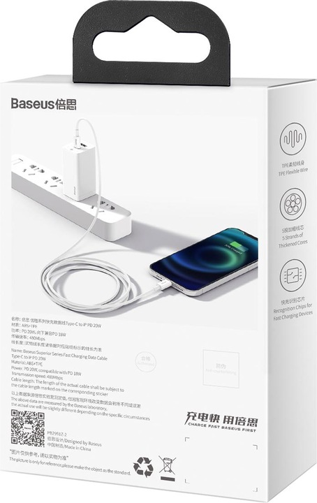 Actual product image Baseus superior series (2 m, USB 2.0)
