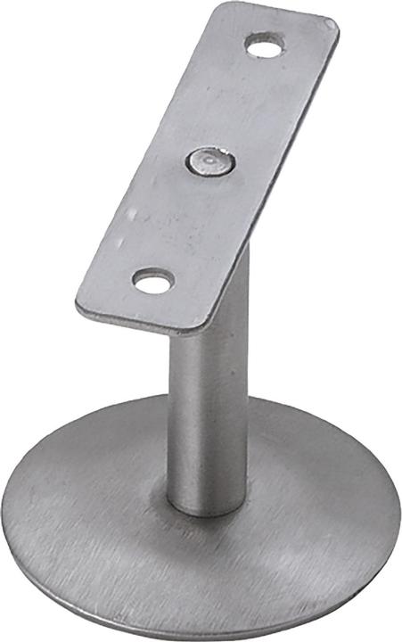 Schösswender Handrail support flat, rosettes ø 60 mm, wall distance 58 mm, stainless steel (Stainless steel matt)