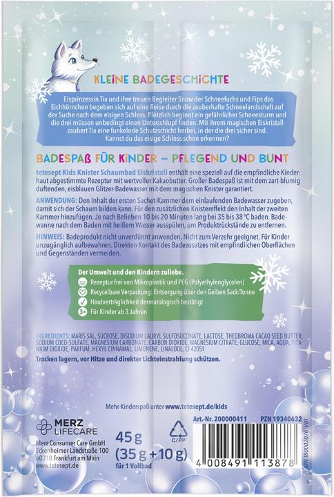 Actual product image Tetesept Kids Knisterbad Eiskristall (Bubble bath)