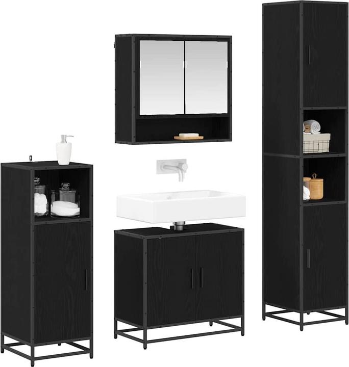 Produktbild vidaXL Badezimmer-Aufbewahrungsset
