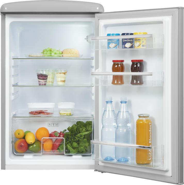 Produktbild Exquisit Exquisit Kühlschrank RKS120VH160F grau 810210200, Retro (122 l)