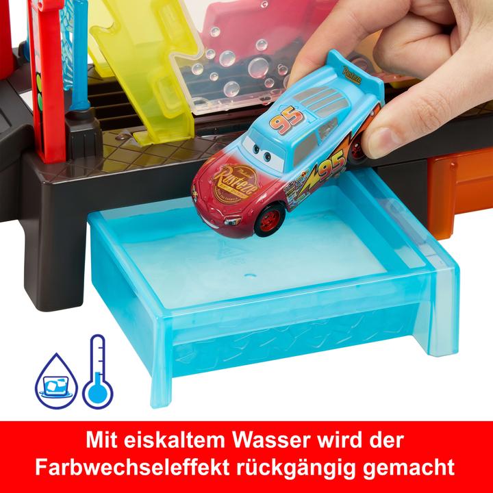 Actual product image Disney Pixar Cars Color Changers Lightning McQueen Autowaschanlage