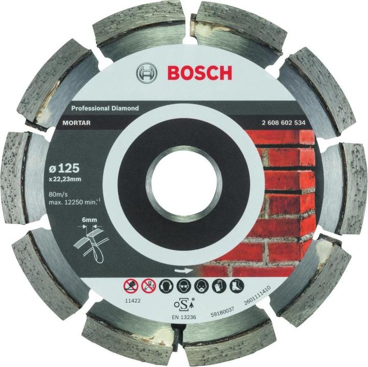 Produktbild Bosch Professional Zubehör PRO Mortar Diamanttrennscheibe, 125 x 22,23 mm
