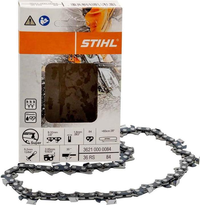 Actual product image Stihl Sägekette 36RS 3/8 1,6 84 Glieder für 63 cm Schwert MS (Chainsaw, Saw chain)