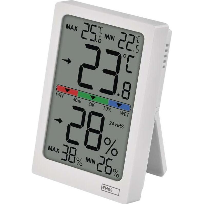Emos Digitales Innenraum-Thermometer mit Hygrometer E0558, Termometro + Igrometro