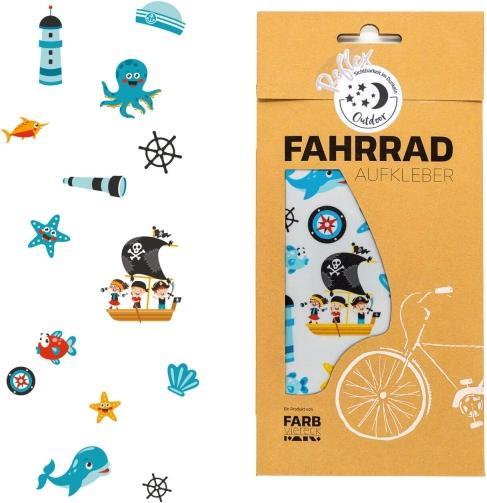 Produktbild Farbviereck Reflektierende Maritim Piraten Aufkleber / Sticker