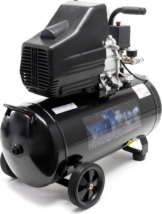 Actual product image Wiltec Air compressor 50l boiler 1500W 2PS mobile compressor workshop (50 l)