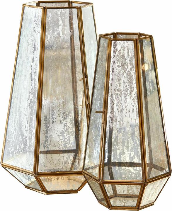 Produktbild Loberon Windlicht 2er Set Mouniza messing (2x)