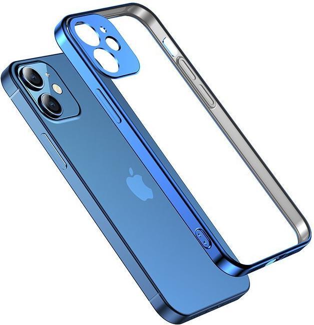 Produktbild Joyroom New Beauty Series ultra thin case with electroplated frame for iPhone 12 Pro dark-blue (JR-B (Apple iPhone 12 Pro)
