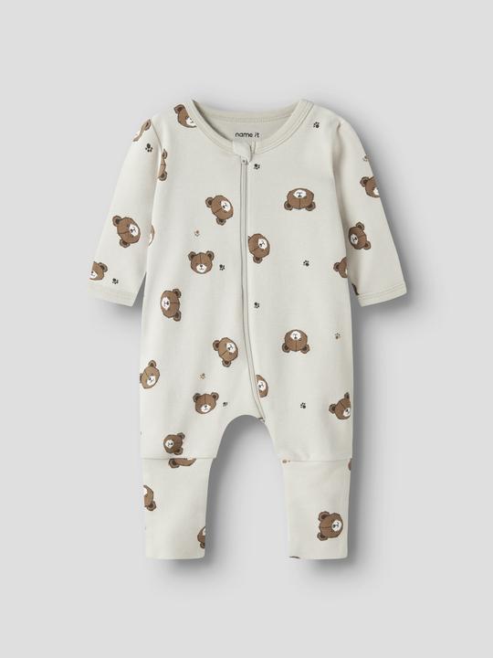 Produktbild Name it Nbnnightsuit 2p Zip Ff Pumice Bear Noos (92)