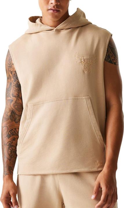 New Era Sleeveless Hoody - WASHED Chicago Bulls beige - XL (XL)