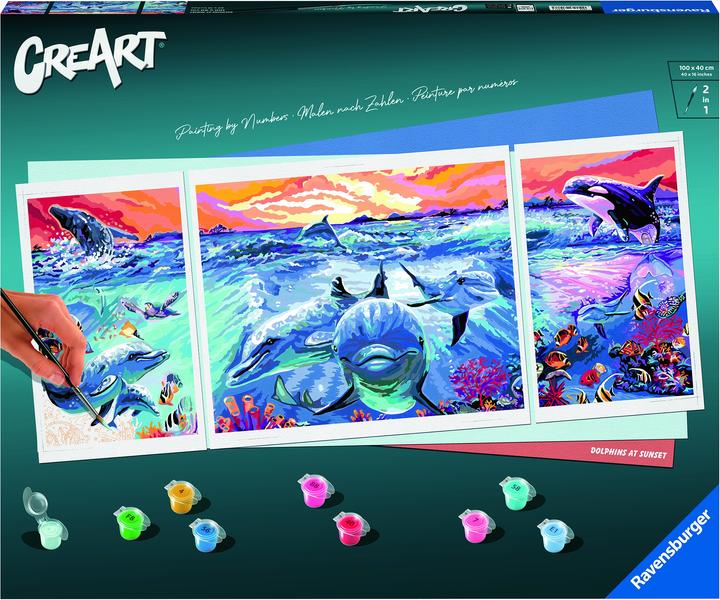 Ravensburger CreArt Dolphins at Sunset
