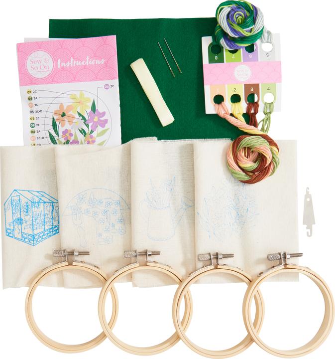 Actual product image Find it Sew and So On, Embroidery Hoop Decorations