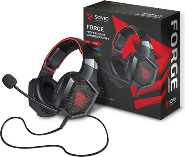 Actual product image Savio Gaming headphones with microphone FORGE (Cable)