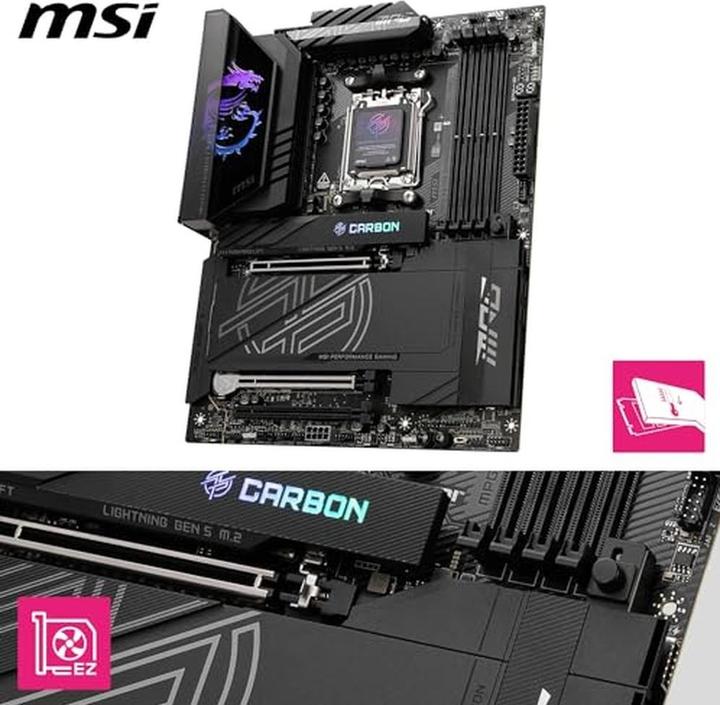 Produktbild MSI MPG X870E Carbon WiFi (AM5, AMD X870E, ATX)