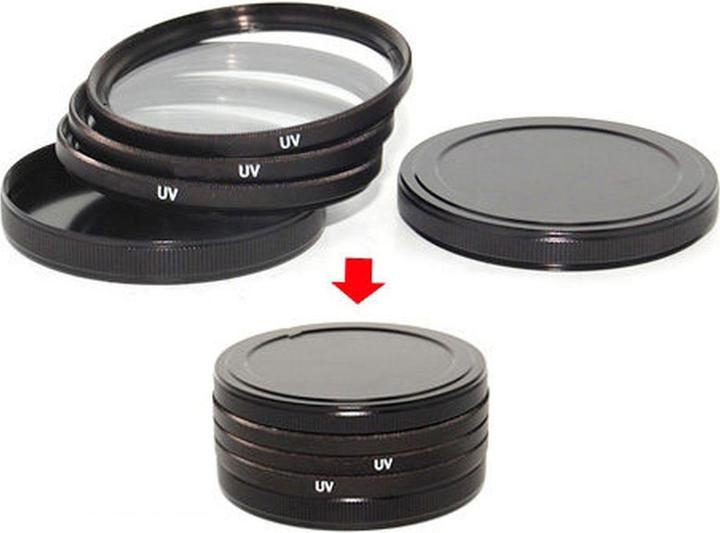 Actual product image Caruba Metal Filter Storage Set 43mm (Filter bag, 43 mm)