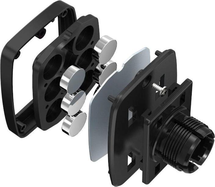 Produktbild Connect IT InCarz 6Strong360 Pro schwarz / Magnethalterung für Autokühlergrill