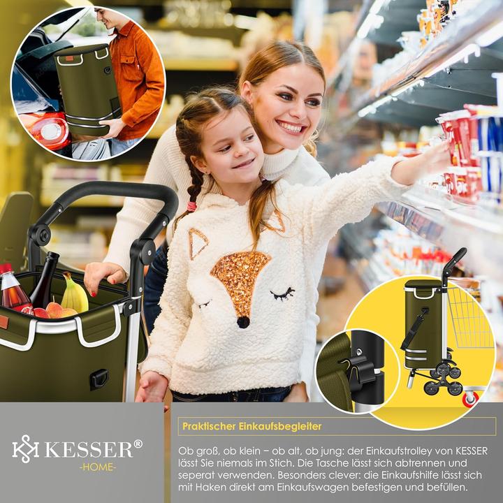 Produktbild Kesser Einkaufstrolley Treppensteiger mit Kühlfach