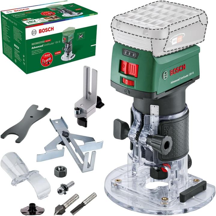 Bosch Hausgeräte Akku-Kantenfräse AdvancedTrimRouter 18V-8 Set