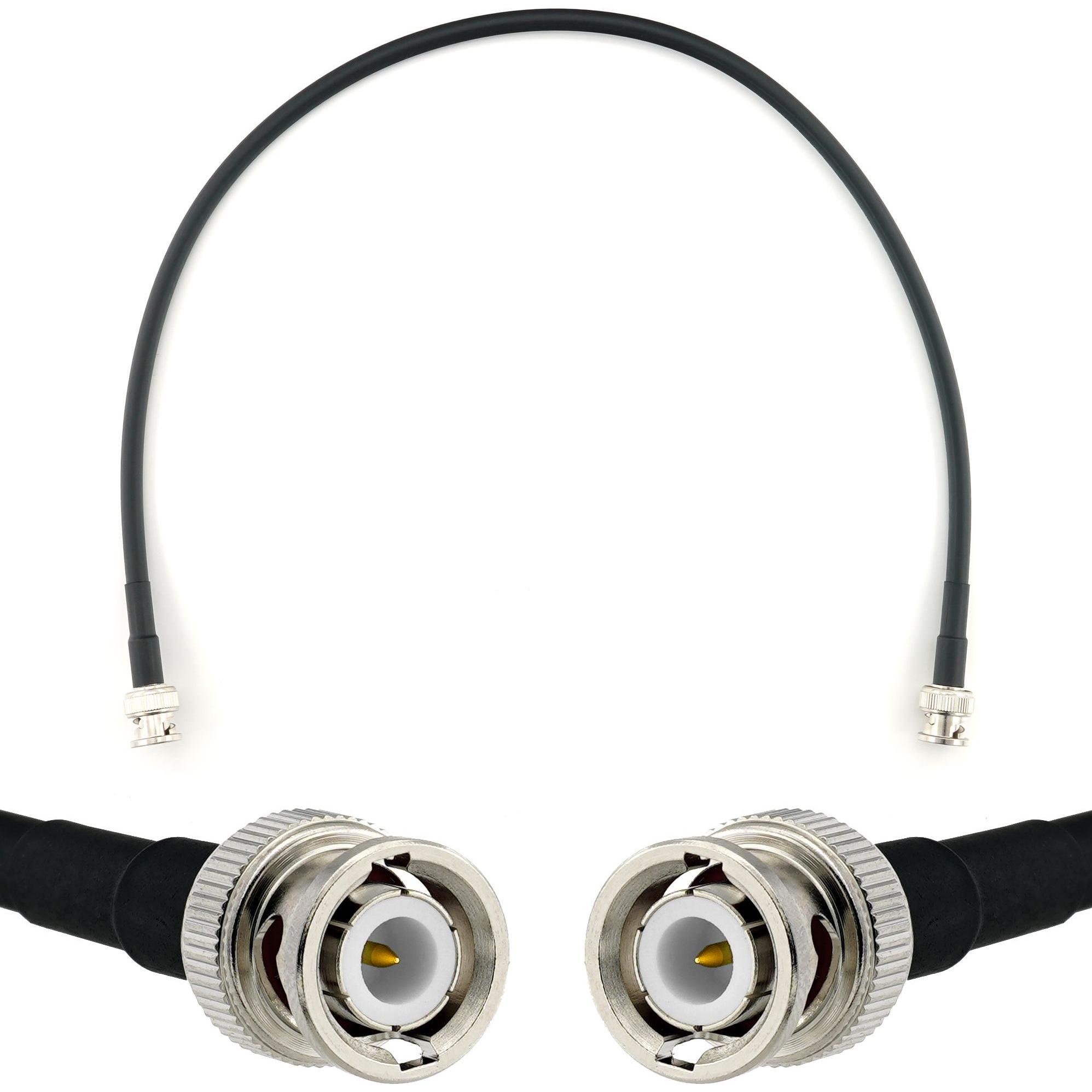 Rangeful Cavo coassiale da BNC maschio a BNC maschio da 50 cm??? HF240 (equivalente LMR240), Cavo antenna