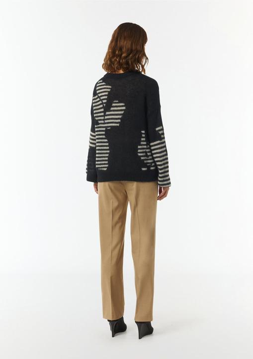 Immagine prodotto Comma Strickpullover Modischer Strickpullover mit Musterung (M)