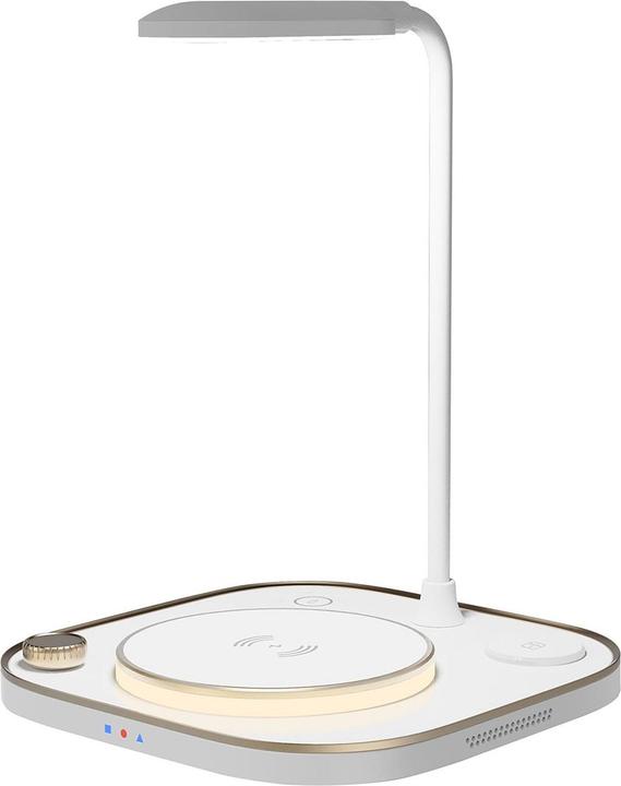 Produktbild Lobwerk 4in1 LED Ladestation Tischlampe Qi Wireless Charger kabellos Leselampe Leuchte