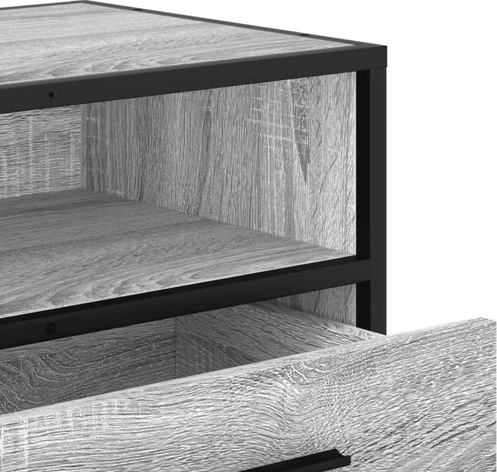 Produktbild VidaXL TV Schrank Lowboard Fernsehschrank Fernsehtisch Grau Sonoma Holzwerkstoff (80 x 34.5 x 40 cm)