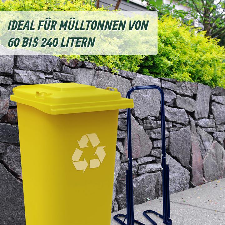 Produktbild Relaxdays Müllpresse Blau