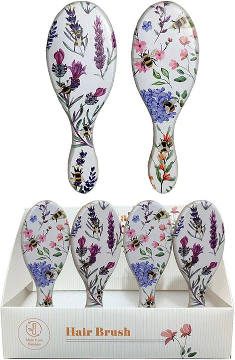 Produktbild Puckator Nectar Meadows Blumen Bienen Haarbürste aus 100 % Bambus