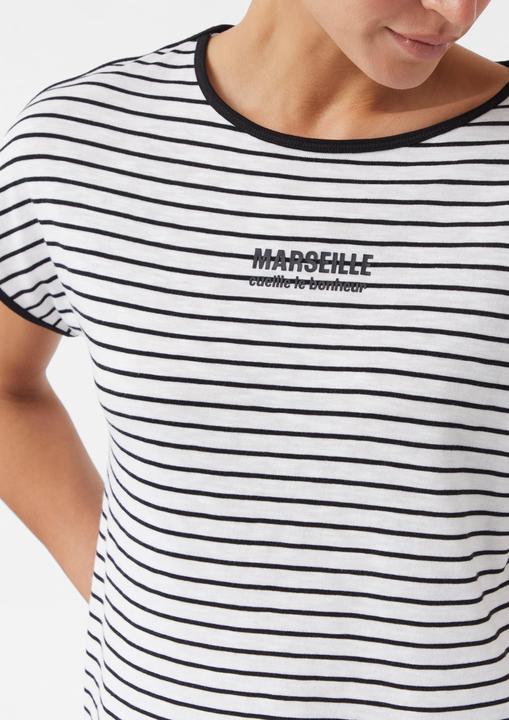 Produktbild Comma T-Shirt Gestreiftes T-Shirt aus Baumwollmix (44)